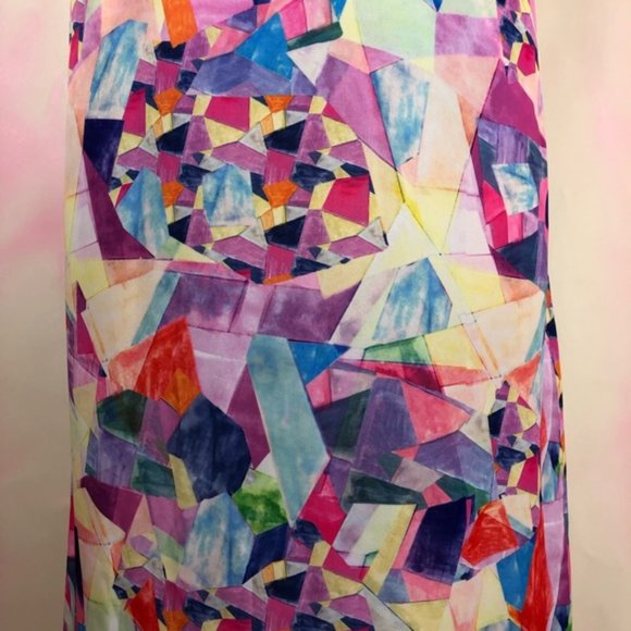 SALE Nasty Gal Crystal Matrix Maxi Dress Open Slit - Picture 5 of 8